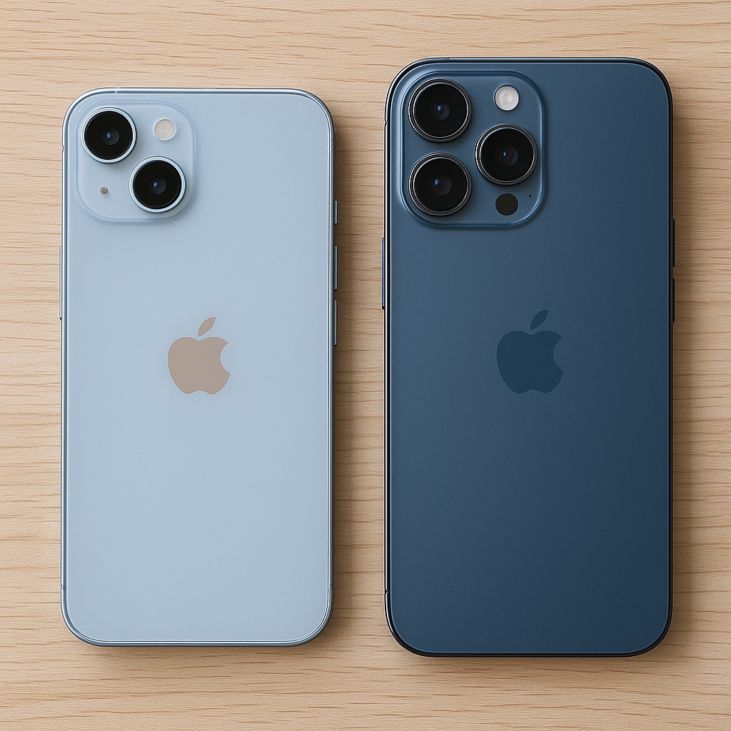 Uusi ja vanha iPhone vierekkäin