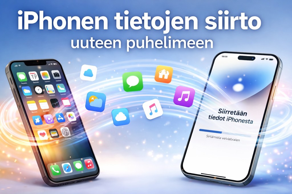 iPhonen tietojen siirto uuteen puhelimeen