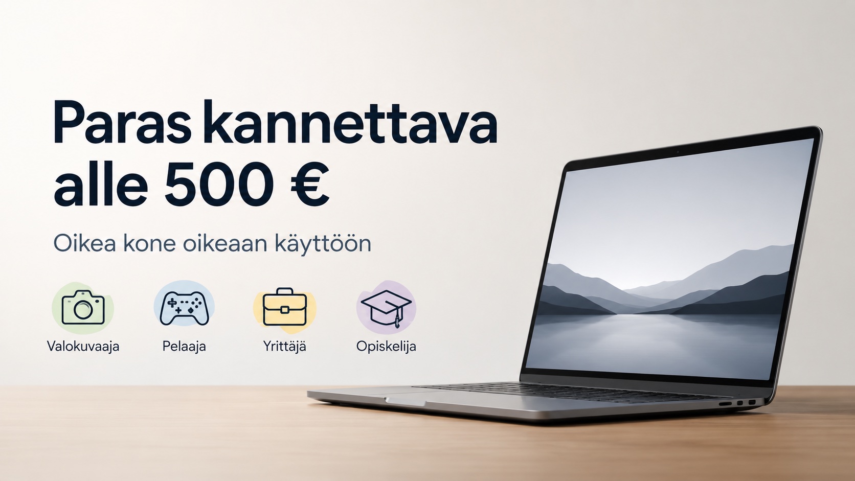 Paras kannettava alle 500 eurolla 2026: mitä kannattaa ostaa?